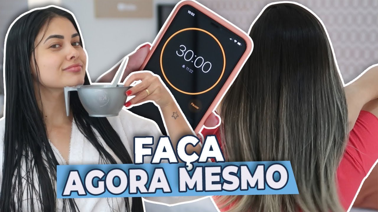 Hidratação que DESMAIA FIOS usando AMPOLA DE 1 REAL!