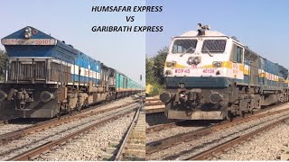 preview picture of video 'Humsafar Express Vs Garibrath Express !! Modern Beast '