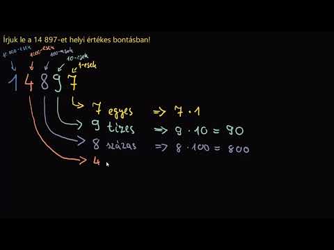 Számok helyi értékes bontása 2. | Helyi érték | Matematika | Khan Academy magyar