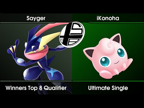 S&Bagar #1 - Sayger (Greninja) Vs. iKonoha (Jigglypuff) SSBU Ultimate Tournament