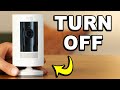 How To Turn Off Ring Camera & Stop Recording Video