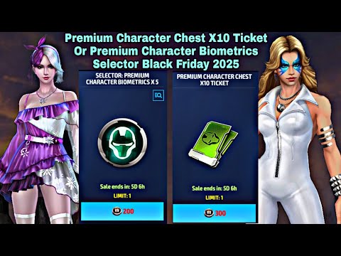 Premium Character Chest X10 Ticket Or Premium Bio Selector Black Friday 2025 - Marvel Future Fight