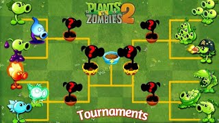 Tournament All PEASHOOTERS Plants - Who Will Win? - PvZ 2  Battlez