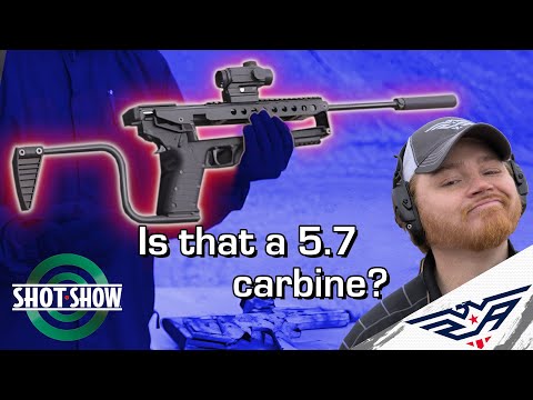 KelTec Brings NEW R50 5.7 Carbine To Range  | SHOT SHOW 2023
