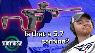 KelTec Brings NEW R50 5.7 Carbine To Range  | SHOT SHOW 2023