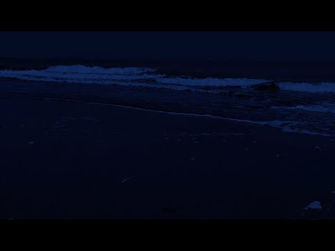 Fall Asleep with Powerful Waves at Night on Museddu Beach - Ocean Sounds for Deep Sleeping