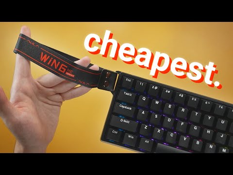 Mechanical Backlit Keyboard, Adjustable Actuation Speed, Blue Switch Mechanical Keys, 60% Size, 61 Keys, 8K Polling Rate, USB Connection Cable, Windows System (Blue and White) video review thumbnail