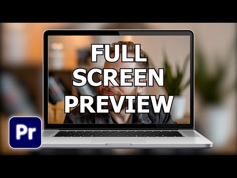 How To Preview Full Screen View In Premiere Pro | View Full Screen Tutorial