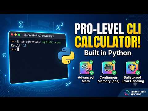 Python Development Project Pro Level Cli Calculator Technohacks Solutions