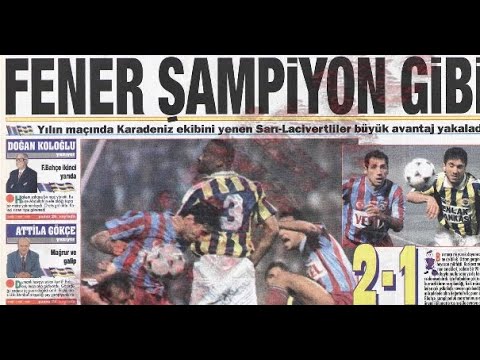 5 MAYIS 1996 I FENERBAHÇE   TRABZONSPOR (MAÇ ÖZETİ)