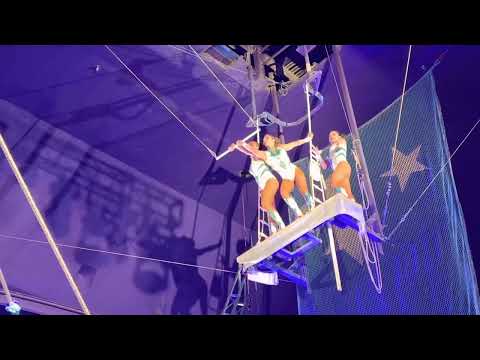 Flying Vargas Trapeze Act And Hule The Clown At Circus Circus Hotel