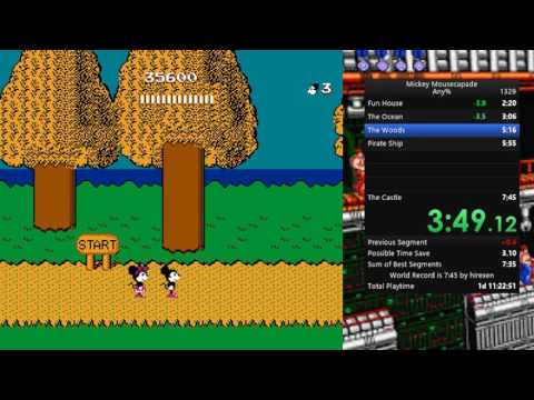 Mickey Mousecapade Any%  - 7:42 Former WR(Emu) (Obsolete Run)