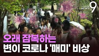 신종 코로나 변이 '매미' 유행 조짐…고위험군 접종 기간 연장 [뉴스9]
