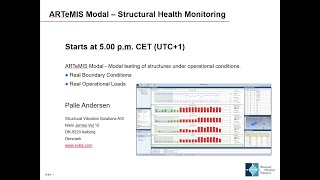 Webinar on Structural Health Monitoring (SHM) using ARTeMIS Modal (February 2022)