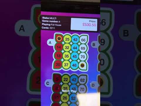 Bingo time, at Mecca bingo Blackpool