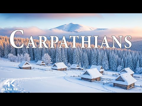 Winter in the Carpathians 4K UHD ❄️ Snowy Peaks, Frozen Forests & Peaceful Mountain Serenity
