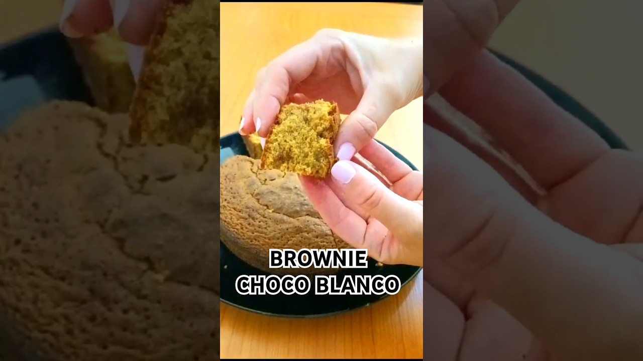 BROWNIE de choco blanco #recetas #food #postres #dulces #brownie #parati #recipe#short#desert
