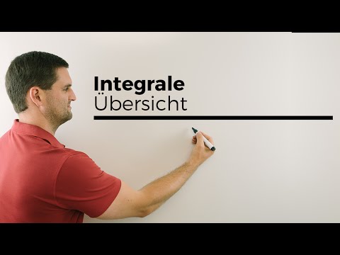 Integrale, Übersicht: bestimmt, unbestimmt, uneigentlich, Integralfunktion | Mathe by Daniel Jung