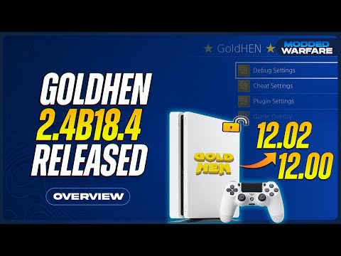 New GoldHEN 2.4b18.4 Released for PS4 with 12.00 & 12.02 Support!