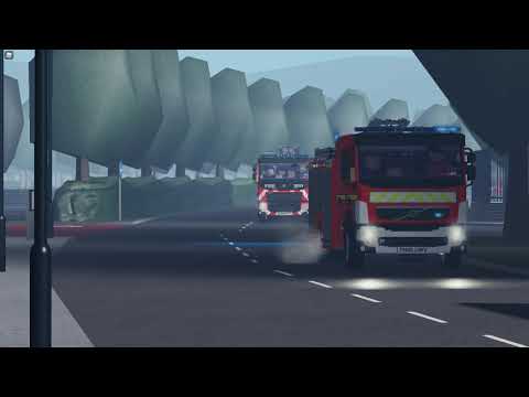 *RARE* High Volume Pump + 2 Pumps and Officers Responding In Convoy - GMFRS Roblox