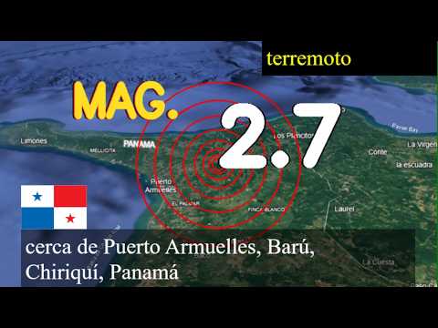 😱🚨  Terremoto cerca de Puerto Armuelles, Barú, Chiriquí, Panamá actualizaciones en vivo hoy: Terremo