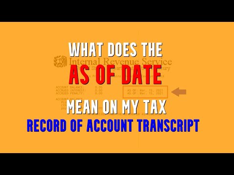 Does Tax Transcript Show Refund Date