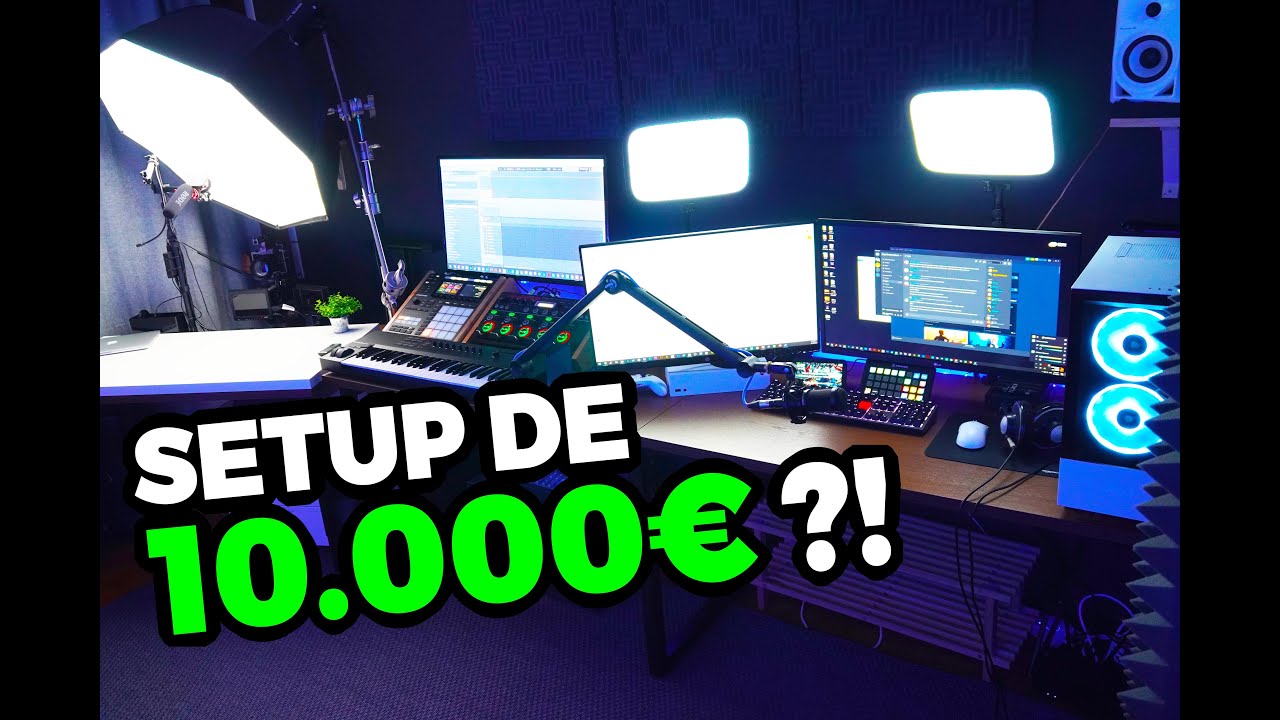 Tour setup de 10000€ - O meu estúdio Youtube
