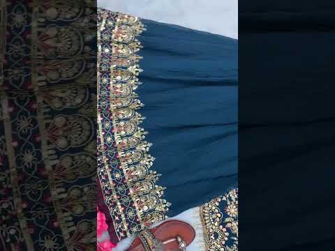 Teal Blue Designer Faux Georgette Heavy Embroidered Top & Plazzo Set with 5mm Sequins & Rivet Moti Work