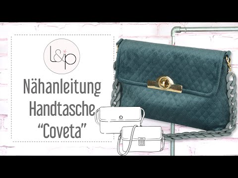 Nähanleitung Handtasche Coveta - ein schicke Tasche in handlicher Größe nähen