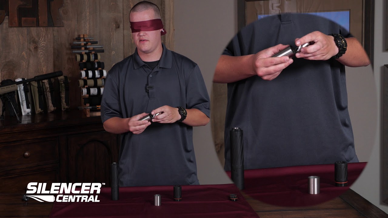 Blindfolded Take-down BANISH 30 multi-caliber suppressor