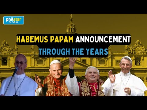 "Habemus Papam":  The announcement of the new Pope through the years