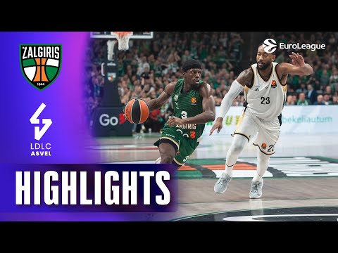 Lithuanian FIRE, French SILENCE | Zalgiris Kaunas - ASVEL | R8 BASKETBALL HIGHLIGHTS 2025-26