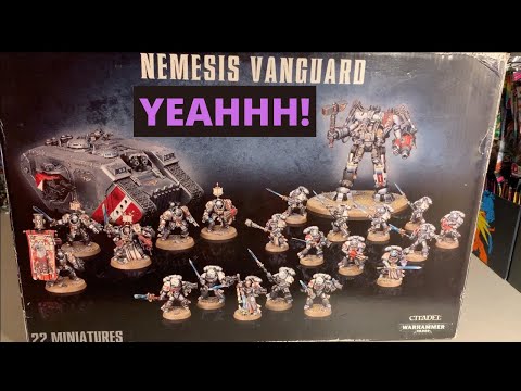 WARHAMMER 40K GREY KNIGHTS PALADIN SQUAD SPEED BUILD! Starting in on a NEMESIS VANGUARD BOX SET!