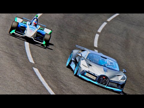 Bugatti Divo vs IndyCar 2019 - Oval Track