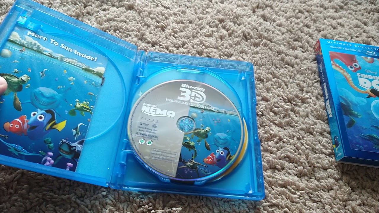 Finding Nemo & Finding Dory 3D Blu ray Unboxing