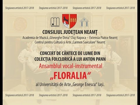 CONCERT CU CÂNTECE DE LUME DIN COLECŢIA ANTON PANN
