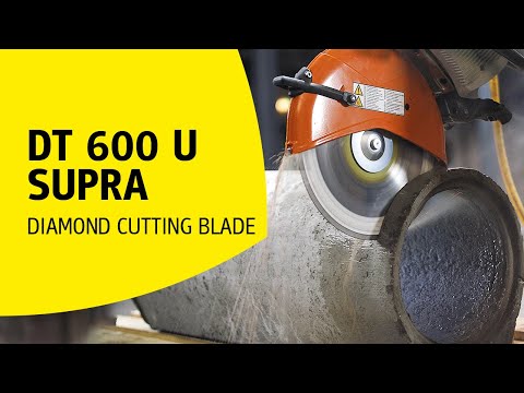 Klingspor segmentinis deimantinis diskas SUPRA DT600U, 350x3,0x20 mm, gelžbetonis (325194) video