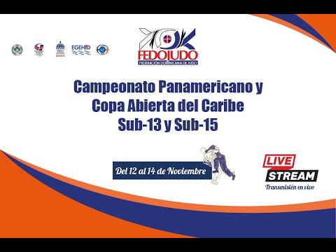 DIA 1 - TATAMI 1 - CAMPEONATO PANAMERICANO DE JUDO SUB 13 y SUB 15 - Santo Domingo 2021