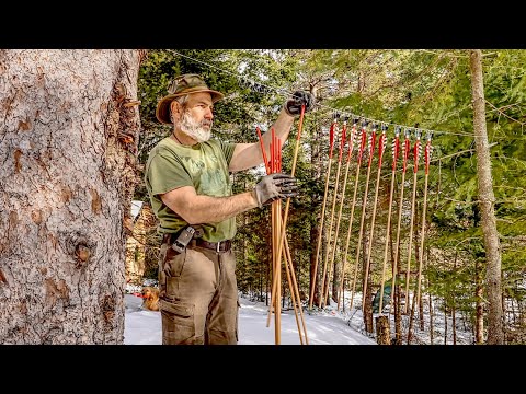 Setting up and Shooting a New Longbow and Building Wood Arrows