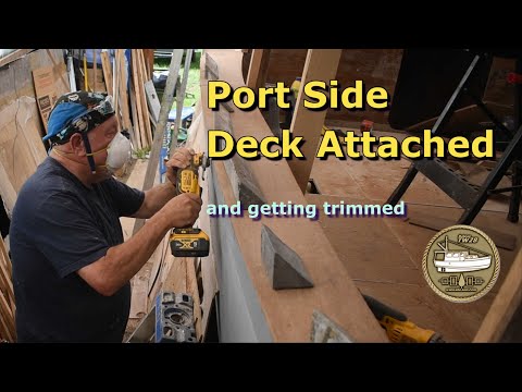PORT side deck EPOXY glued into place PERMANENTLY - Ep 140