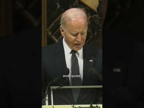 Biden remembers life of Sandra Day O'Connor during funeral service Shorts