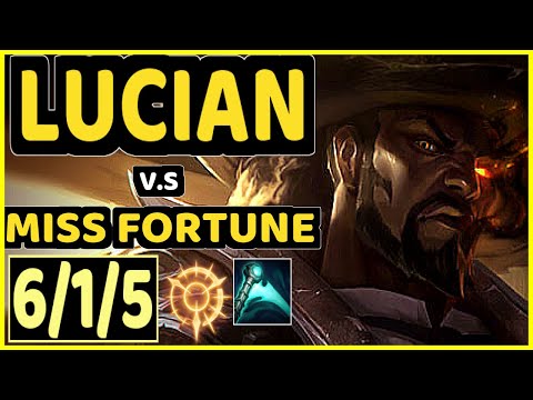ATTILA (LUCIAN) vs MISS FORTUNE - 6/1/5 KDA BOTTOM ADC CHALLENGER GAMEPLAY - EUW