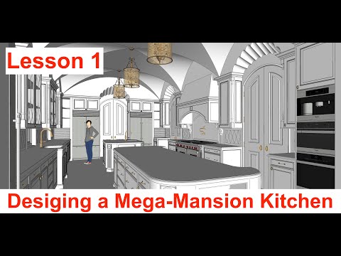 Designing a Mega Mansion, Luxury Kitchen Design -Lesson 1 Classical Architecture