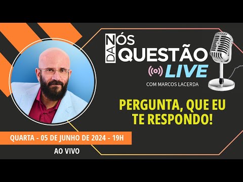 LIVE COMIGO - PERGUNTA QUE EU TE RESPONDO - 05 06 2024 | Marcos Lacerda, psicólogo
