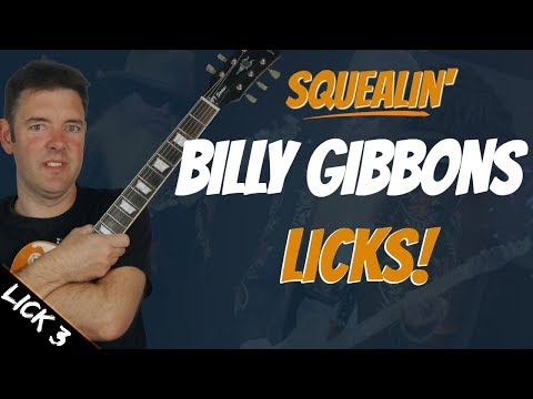Billy Gibbons Guitar Licks Lesson