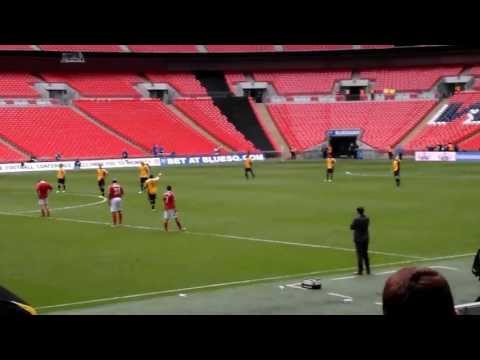 Newport County v Wrexham Blue Square Premier play-off final Wembley 5th May 2013