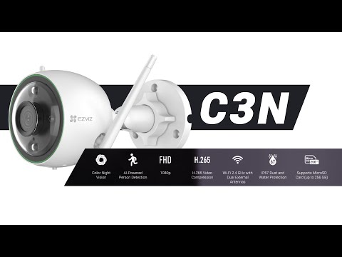 EZVIZ Product Show | C3N, 3 Night Vision Modes, Outdoor Camera, Color Night Vision, AI Detection