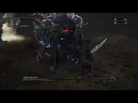 Bloodborne: NG+4 Lower Loran Chalice and Abhorrent Beast Boss Fight (Revisited)