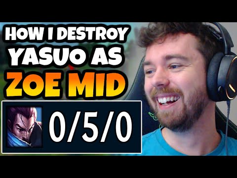Absolutely embarrassing Yasuo as Zoe to the point he doesn't get to play the game