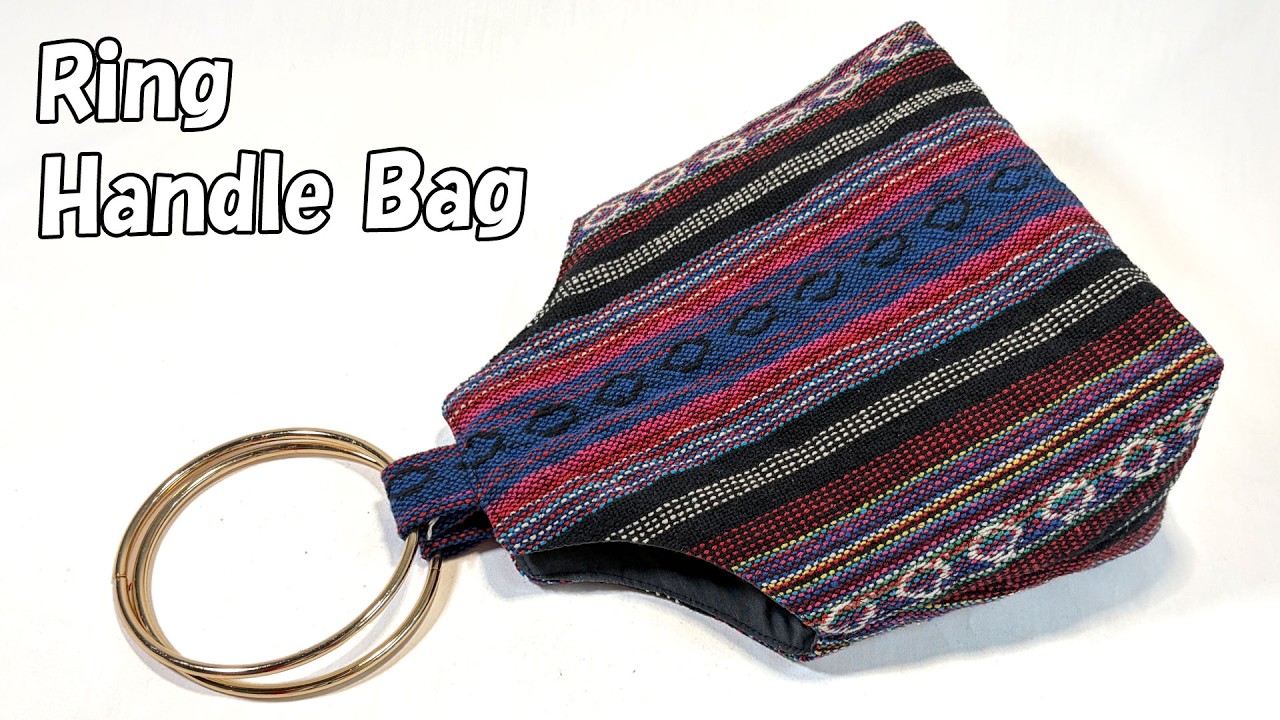 リングハンドルバッグの作り方【無料製図】